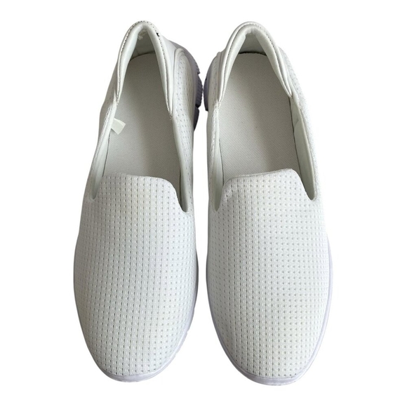 Women’s White Mesh Athletic Sneakers Walking Moccasins Shoes Sz US 10/ EU 41 New - Picture 4 of 7